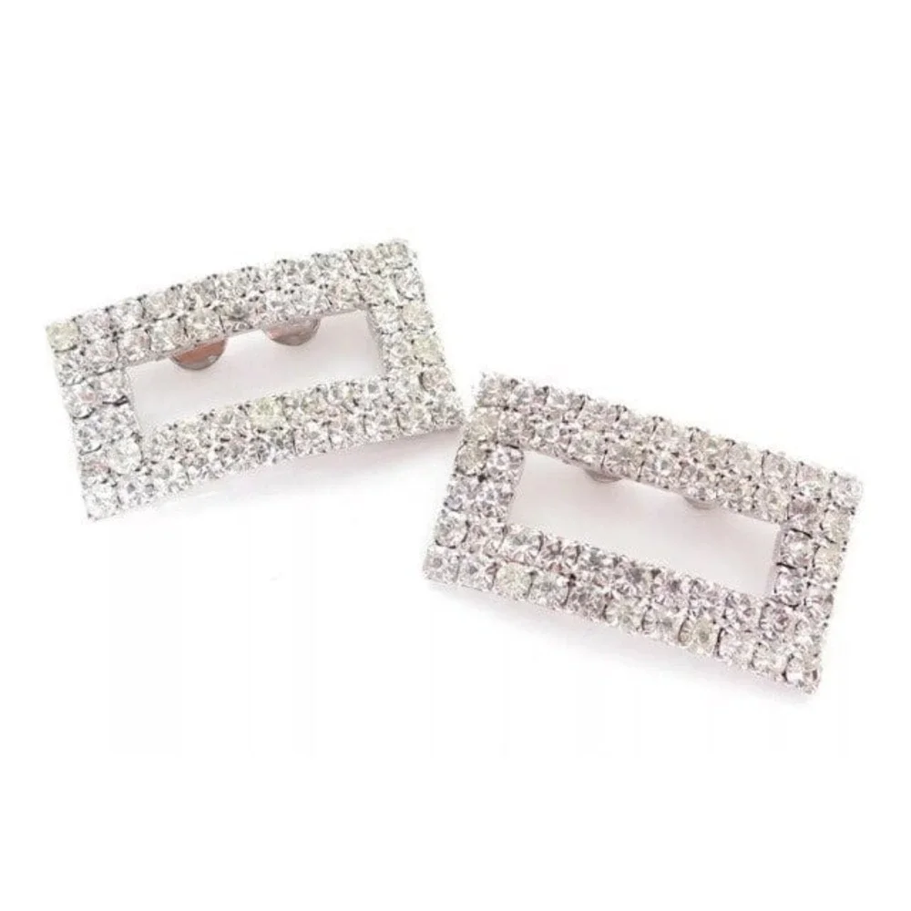 VINTAGE SPARKLY RHINESTONE SHOE BUCKLES‎